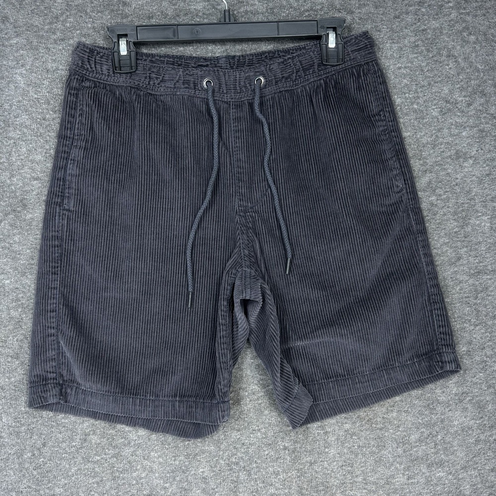 Union Bay Corduroy Shorts‎ Mens Small Blue Drawstring Pull On Cotton 7" inseam